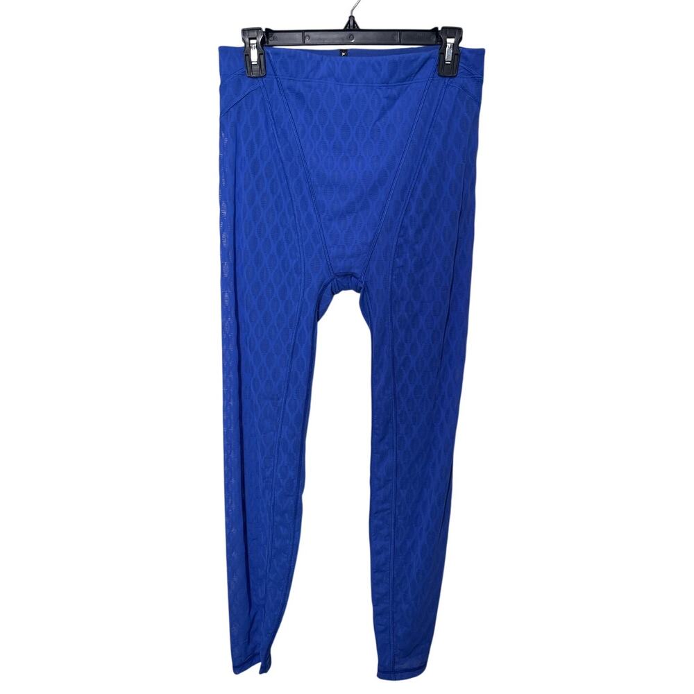 Savage x Fenty Peak Performance Mesh Lace Leggings Blue L - Picture 2 of 4